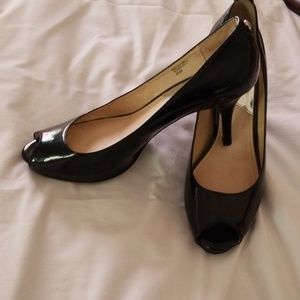 Michael Kors Patent Leather Peep Toe